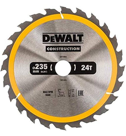 DEWALT CIRCULAR SAW BLADE 235 X 30 X 24T ATB PORTABLE