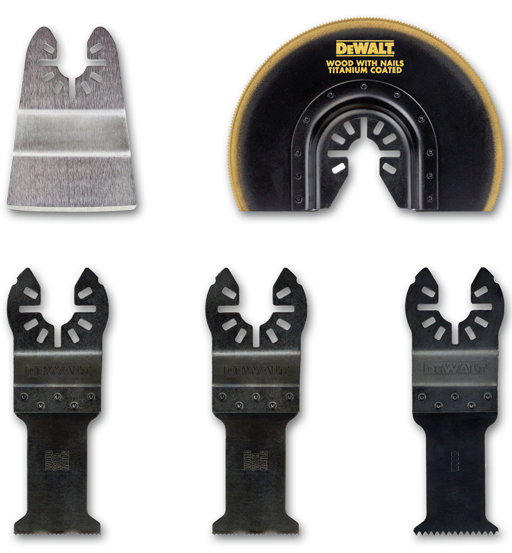 DEWALT OSCILLATING MULTI TOOL 5PC BLADE SET