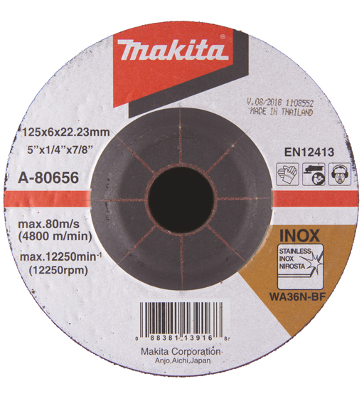 MAKITA DEPRESSED CENTER WHEEL 125-36