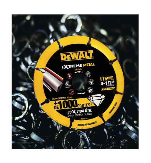 DEWALT EXTREME CUTOFF WHEEL 115 X 22.23 X 1.3