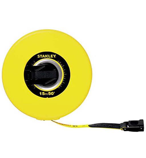 STANLEY 15M(50 ft.)FIBERGLASS YELLOW LONG TAPE