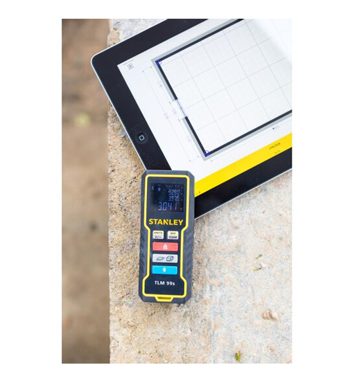 STANLEY® 30M LASER DISTANCE MEASURER WITH BLUETOOTH CONNECTIVITY(TLM99S)