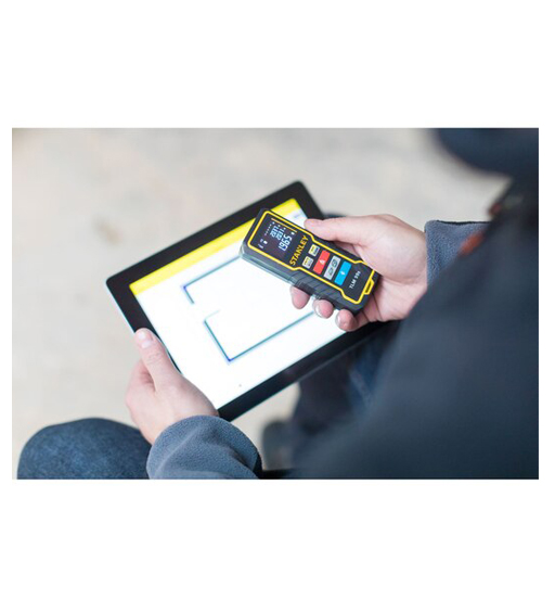 STANLEY® 30M LASER DISTANCE MEASURER WITH BLUETOOTH CONNECTIVITY(TLM99S)