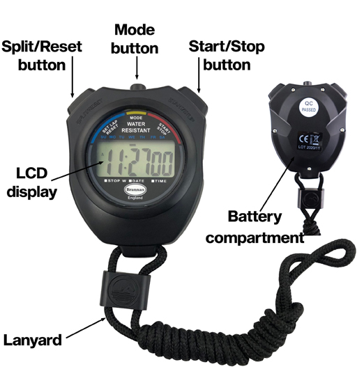 BRANNAN STOP WATCH WATER RESISTANT