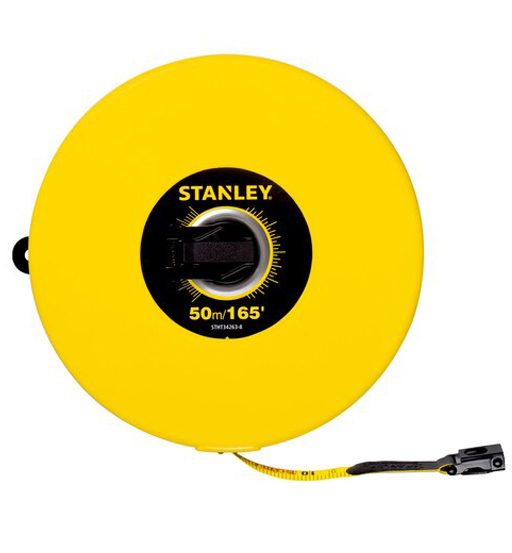 STANLEY 50M(165 ft.)FIBERGLASS YELLOW LONG TAPE