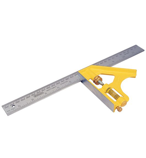 STANLEY 300MM MET DIECAST COMB SQUARE