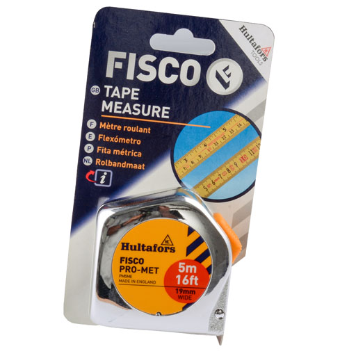 FISCO MEASURING TAPE 5 MTR STEEL PROMET