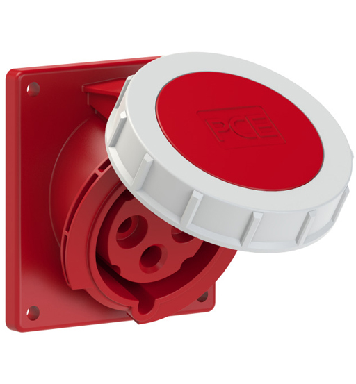 PCE PANEL SOCKET 32A 4PIN 380V IP67     