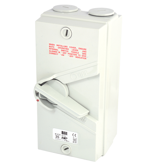 BLIT-ENCLOSED ISOLATOR 20AMP 2P