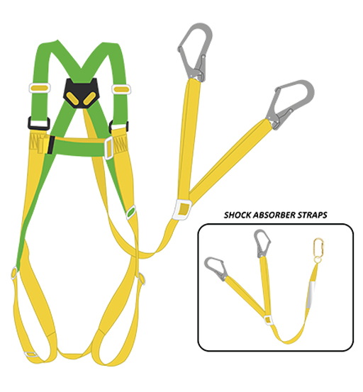 FULL BODY HARNESS WITH DOUBLE HOOK      