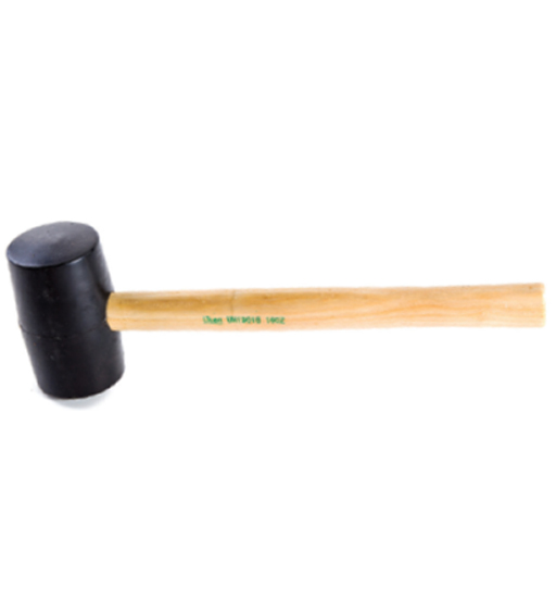 UKEN RUBBER HAMMER 16 OZ WOOD HANDLE 