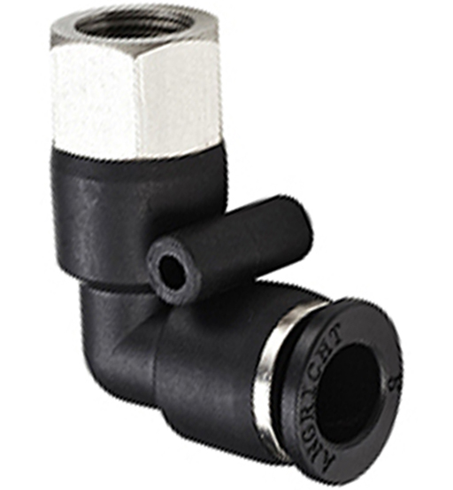 PNEUMATIC ELBOW FEMALE A144-10-1/4BSPT (PLF)