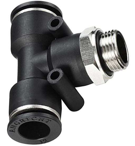 PNEUMATIC TEE MALE HMX A139-6-1/8BSPT (PB)