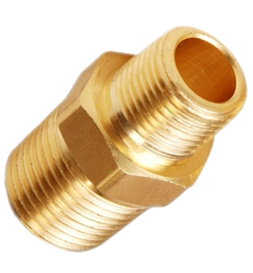 BRASS REDUCER NIPPLE 1/4