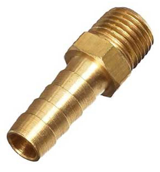 BRASS HOSE NIPPLE 1/4