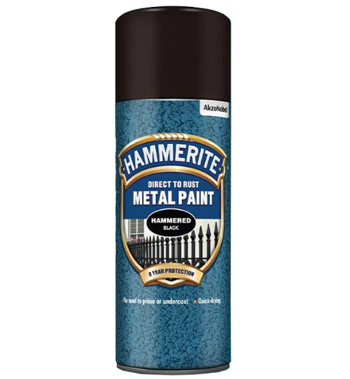 HAMMERITE AEROSOL HAMMERED BLACK 400ML