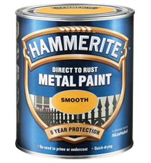 HAMMERITE METAL PAINT SMOOTH SILVER 250ML     