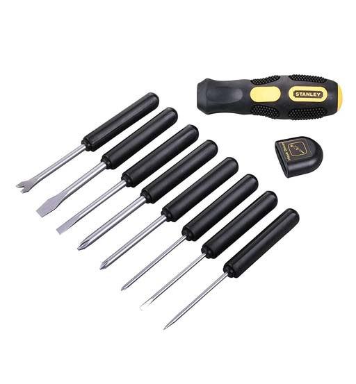 STANLEY 9-WAY SCREW DRIVERS SET