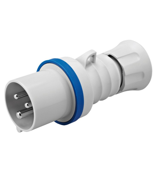 GEWISS IND PLUG 32 AMP 3 PIN 220V IP44  