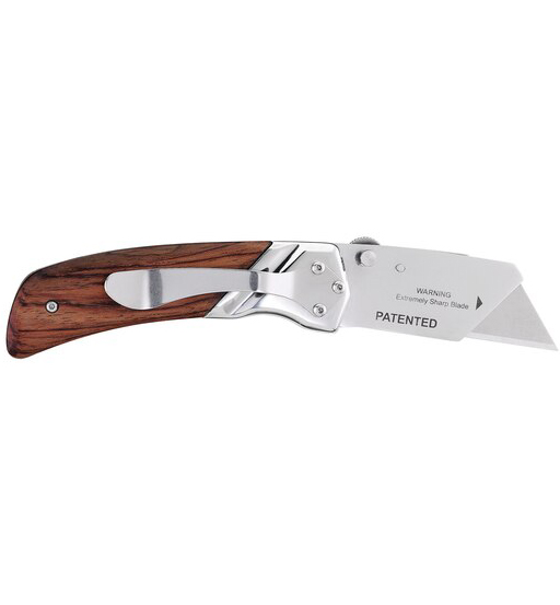 STANLEY® FOLDING UTILITY KNIFE - WOODEN HANDLE