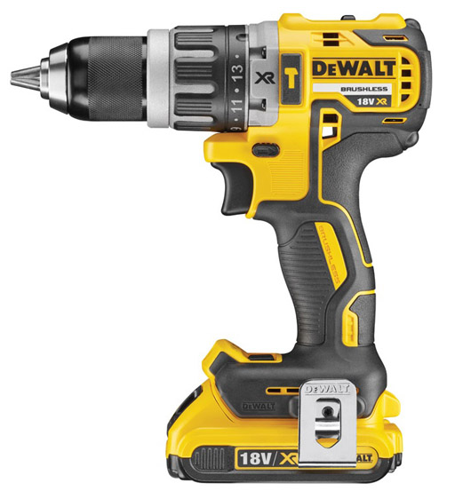DEWALT BRUSHLESS 18V XR 13MM COMPACT HAMMER DRILL DRIVER