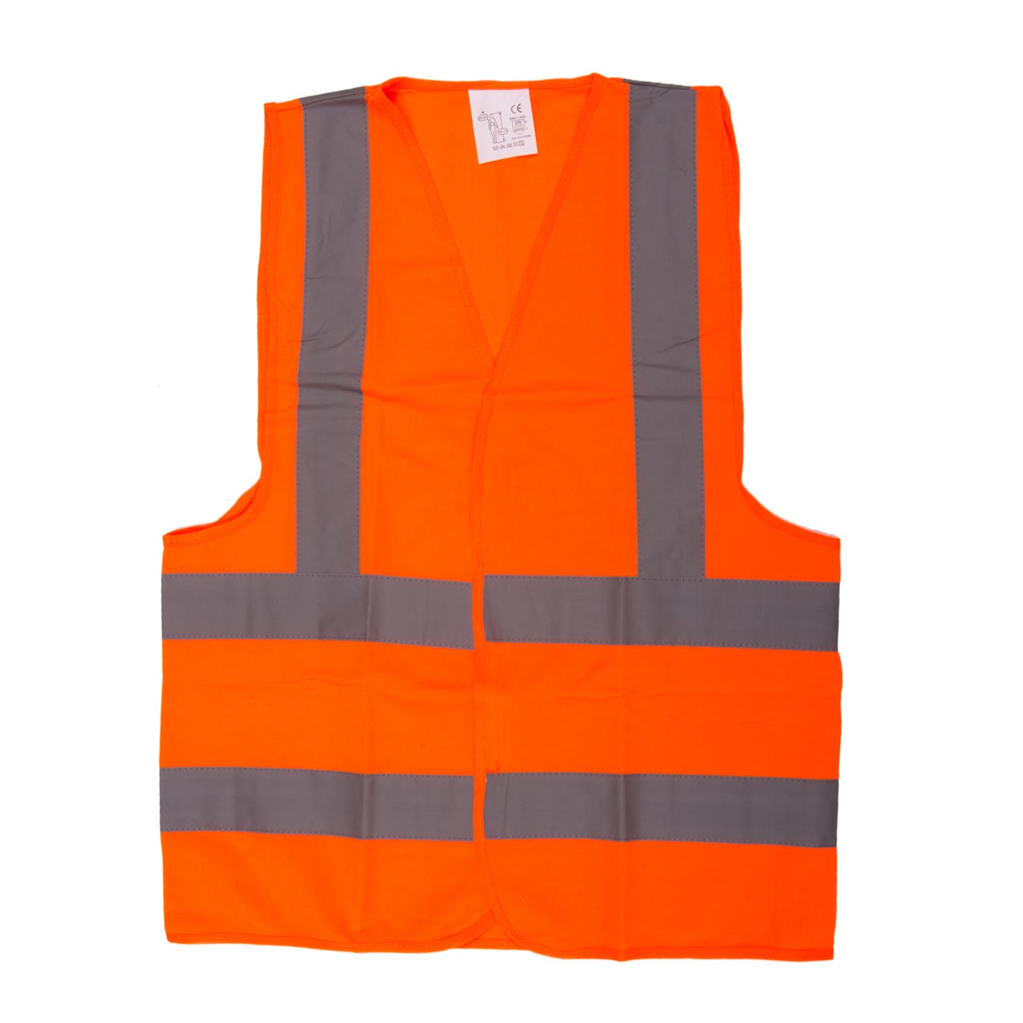 SAFETY JACKET ORANGE FABRIC TYPE - MEDIUM