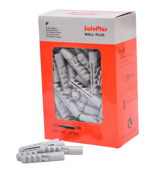 SAFEPLUS NYLON WALL PLUG 8MM 