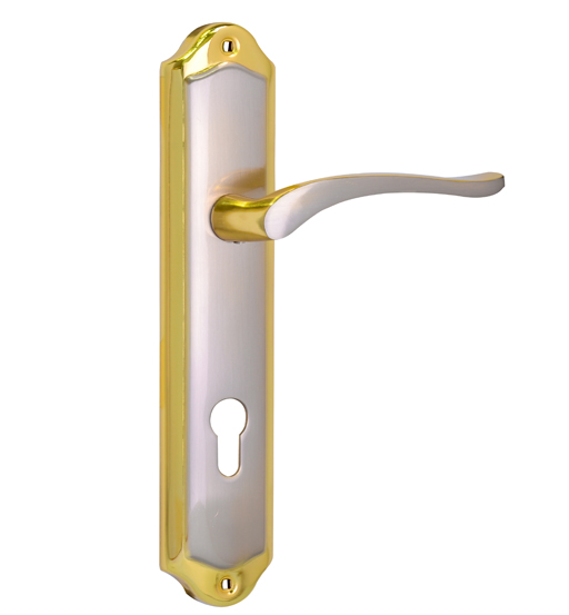SP LEVER HANLDE W/PLATE SN/GP           