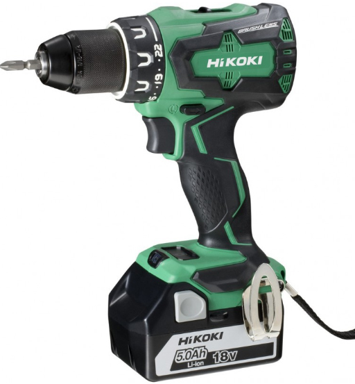 CORDLESS DRIVER DRILL,18V,1.6KG,5 Ah Li-Ion BATTERY,BRUSHLESS HIKOKI