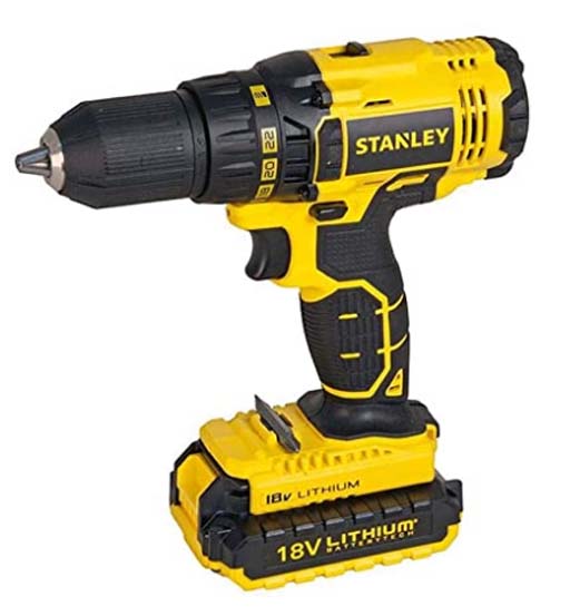 STANLEY CORDLESS D/DRILL 18V 1.5AH