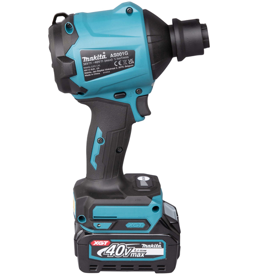MAKITA CORDLESS DUST BLOWER(BL) FOR 40V MAX LI-ION XGT WITH BATTERY AND CHARGER