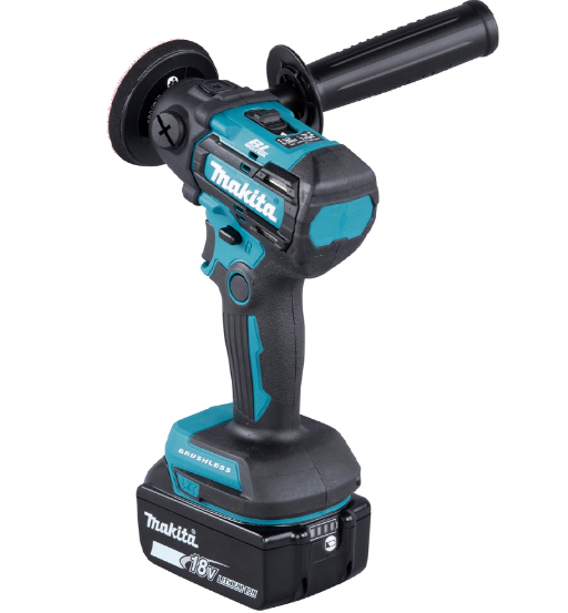MAKITA CORDLESS SANDER POLISHER (BL/XPT) FOR 18V LI-ION LXT 75MM WITH POWER PACK XGT