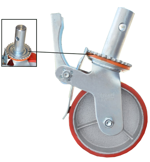 SCAFFOLDING WHEEL PU 6
