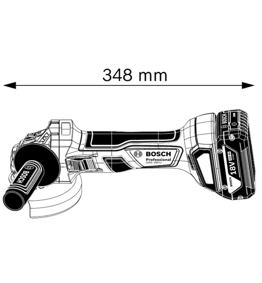 BOSCH GWS 180-LI PROFESSIONAL CORDLESS ANGLE GRINDER