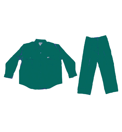 UKEN PANT SHIRT POLYSTER 65%/COTTON 35%-  GREEN- XL