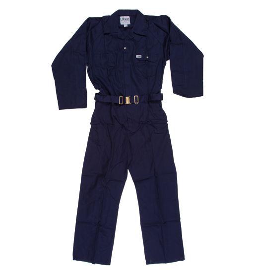 UKEN PANT SHIRT POLYSTER 65%/COTTON 35%-  DARK BLUE- LARGE