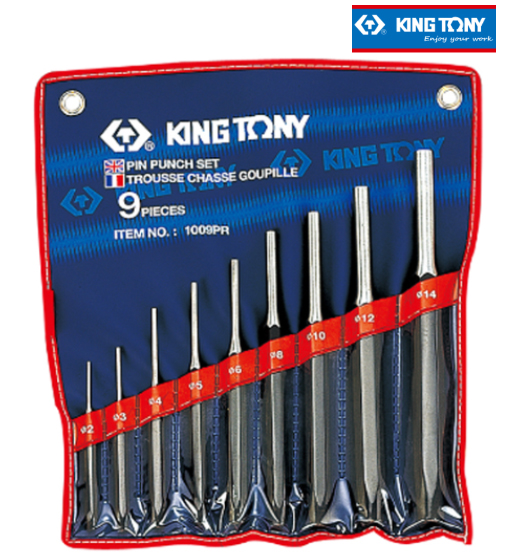 KING TONY PIN PUNCHES SET 9PCS