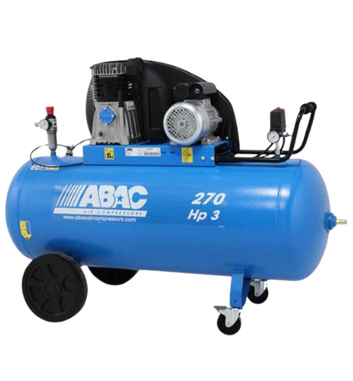 AIR COMPRESSOR 270LTR 3HP 1PH 9BAR 393L/MIN-ABAC