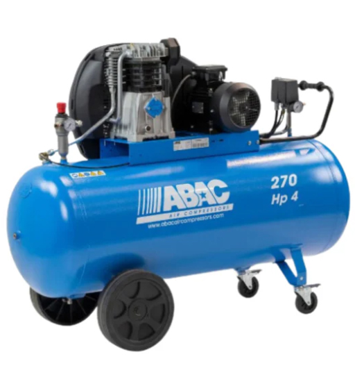 AIR COMPRESSOR 270LTR 4HP 3PH 9BAR 486L/MIN-ABAC