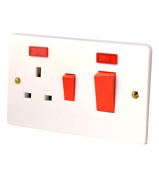BLIT-SWITCH DP 1G 45AMP+13AMP SWITCH SOCKET