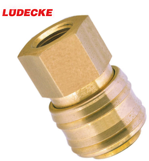 LUDECKE QUICK COUPLING ¼ FEMALE