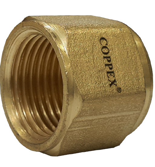 COPPEX AC FLARE DEAD NUT 1/2