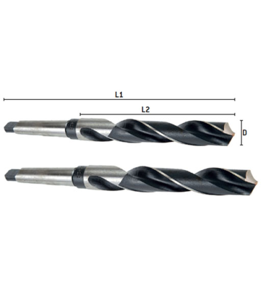 UKEN TAPER SHANK DRILL BIT 16.5 x 223 x 125MM (D X L1 X L2)