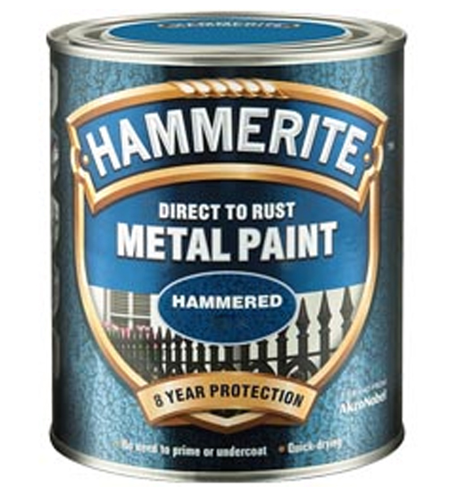 HAMMERITE METAL PAINT HAMMERED BLACK 750ML          
