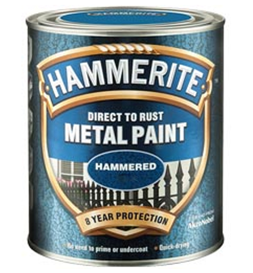 HAMMERITE METAL PAINT HAMMERED BLACK 750ML