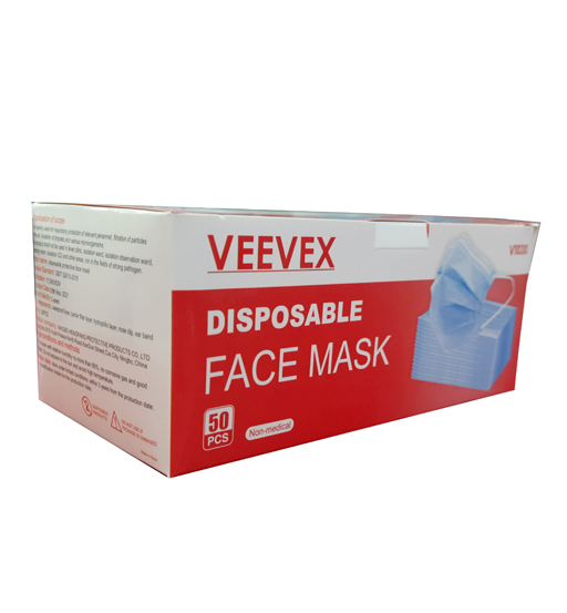VEEVEX FACE MASK 3 LAYER 50PCS/PKT