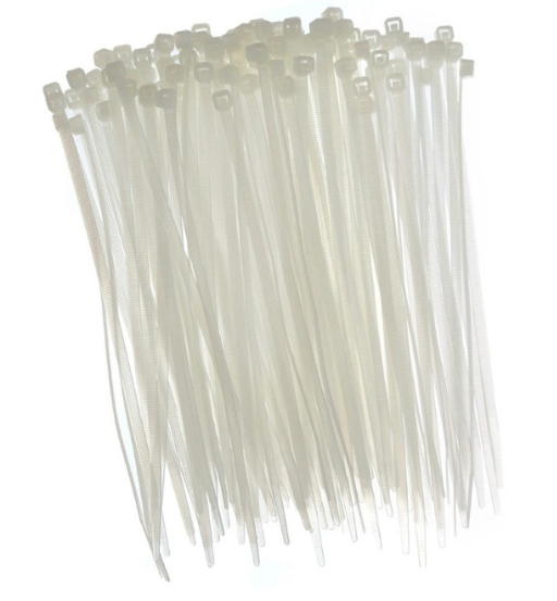 CABLE TIE 370 X 3.6 MM (100/PKT) WHITE SAFEPLUS 