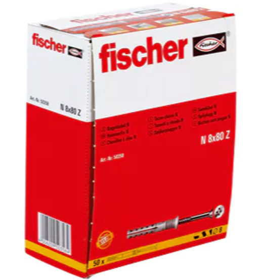 FISCHER HAMMER FRAME FIXING 8 X 80
