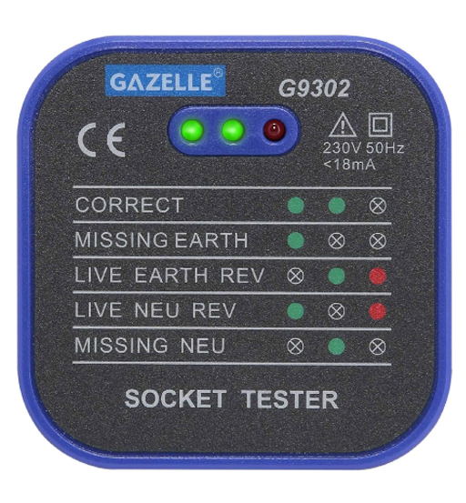 GAZELLE SOCKET TESTER 3PIN