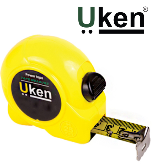 UKEN MEASURING TAPE 5 MTR (25MM) YELLOW 